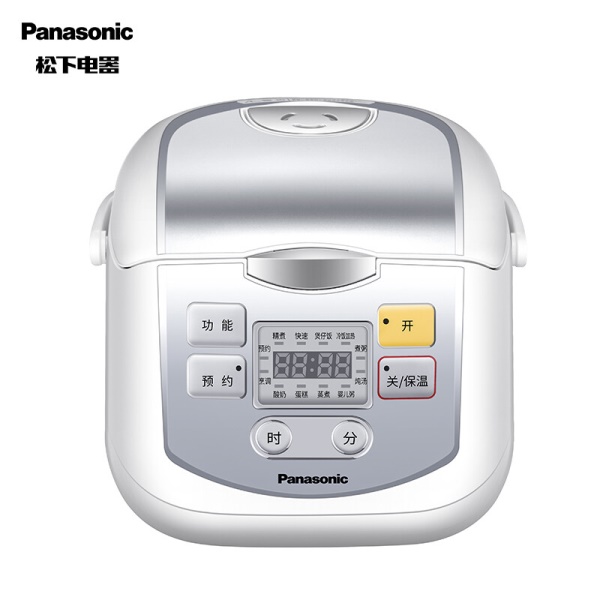 松下（Panasonic）2L迷你电饭煲 家用多功能电饭锅 24H智能预约 SR-DX071-W