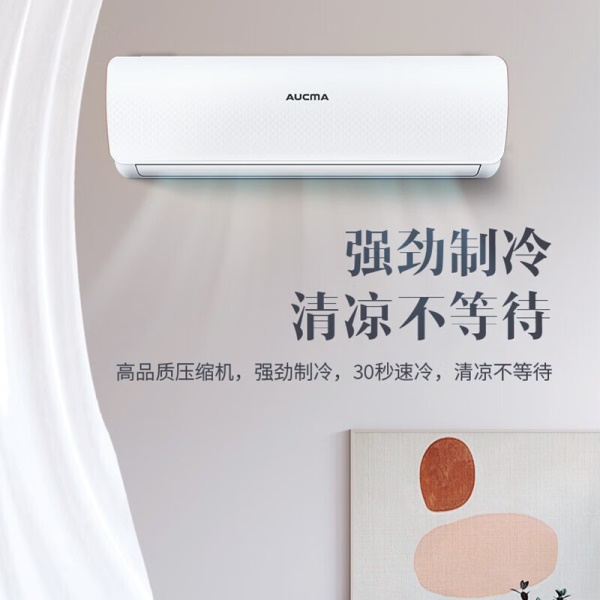 澳柯玛（AUCMA）大1匹自清洁独立除湿节能低噪家用挂机壁挂式空调