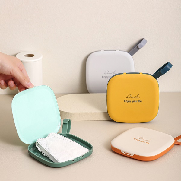 形口罩盒新款防尘口罩收纳盒创意随身便携式防污掀盖塑料暂存夹